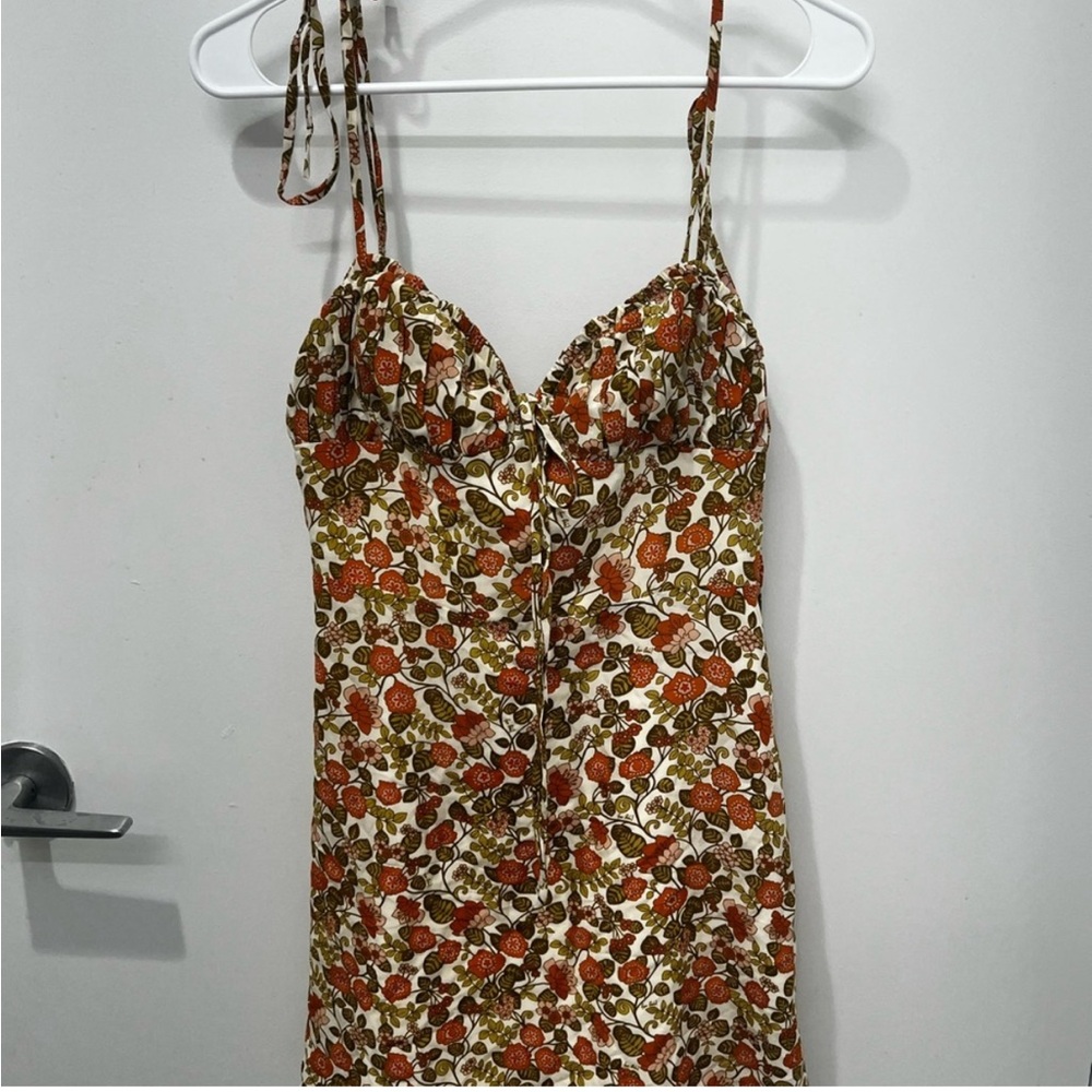 NWOT Realisation Par The Devon Floral Print Spaghetti Strap Dress size M